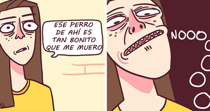 10 Divertidos cómics sobre la vida, salud mental y demás situaciones de su creadora