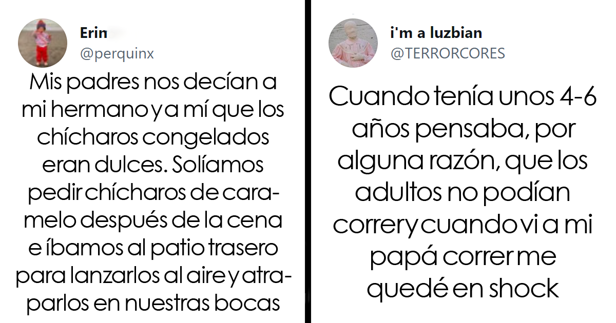 20 Divertidas y absurdas creencias de la infancia compartidas por usuarios de Twitter