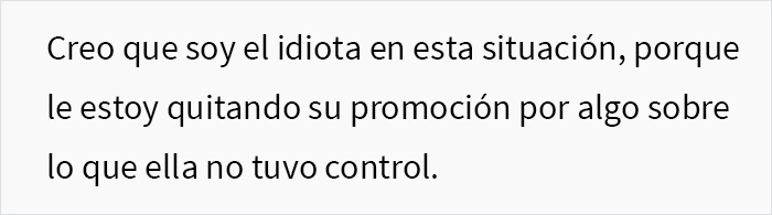 Esta empleada, a quien hace poco le dieron un ascenso, se toma el día sin avisarle a nadie, y su jefe la hace elegir entre despedirla o quitarle el ascenso
