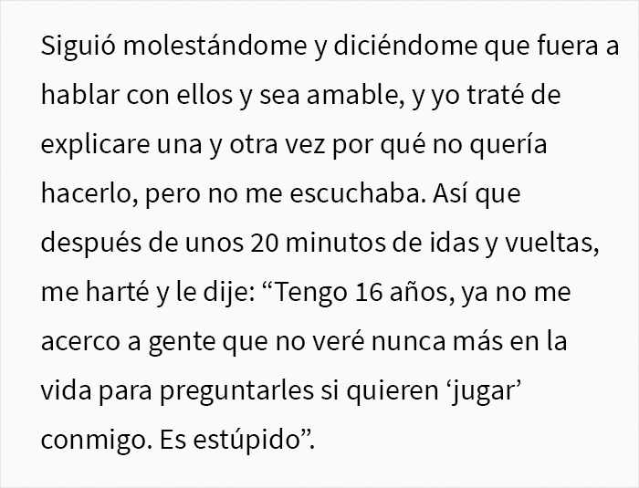 Esta madre quiso que la incluyeran en una acampada de padre e hija y lo arruinó por querer ser el centro de atención