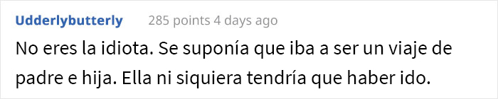 Esta madre quiso que la incluyeran en una acampada de padre e hija y lo arruinó por querer ser el centro de atención