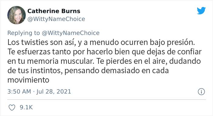 Simone Biles mencionó los "twisties" como la razón de su retirada, y esta gimnasta explica lo que significa