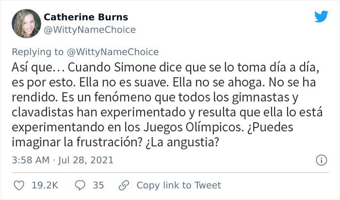 Simone Biles mencionó los "twisties" como la razón de su retirada, y esta gimnasta explica lo que significa