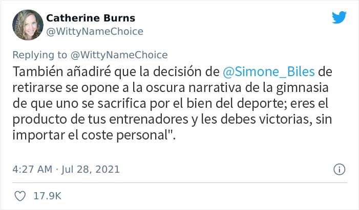 Simone Biles mencionó los "twisties" como la razón de su retirada, y esta gimnasta explica lo que significa