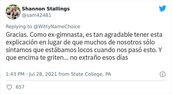 Simone Biles mencionó los "twisties" como la razón de su retirada, y esta gimnasta explica lo que significa