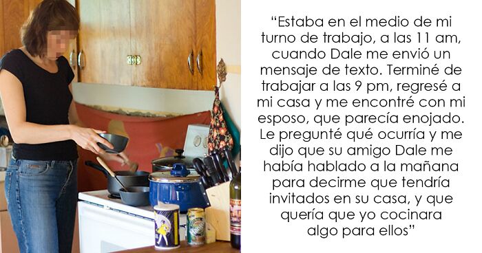 Esta mujer preguntó si se había equivocado al decirle a su esposo que no volvería a cocinar para su amigo de luto