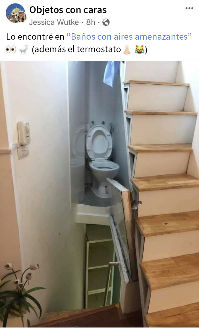 Es la tercera vez que se publica, pero creo que este es el lugar indicado para esta publicación. Le damos puntos extra por el piso que se levanta para poder llegar al inodoro, pero por favor no lo dejen levantado en la mitad de la noche
