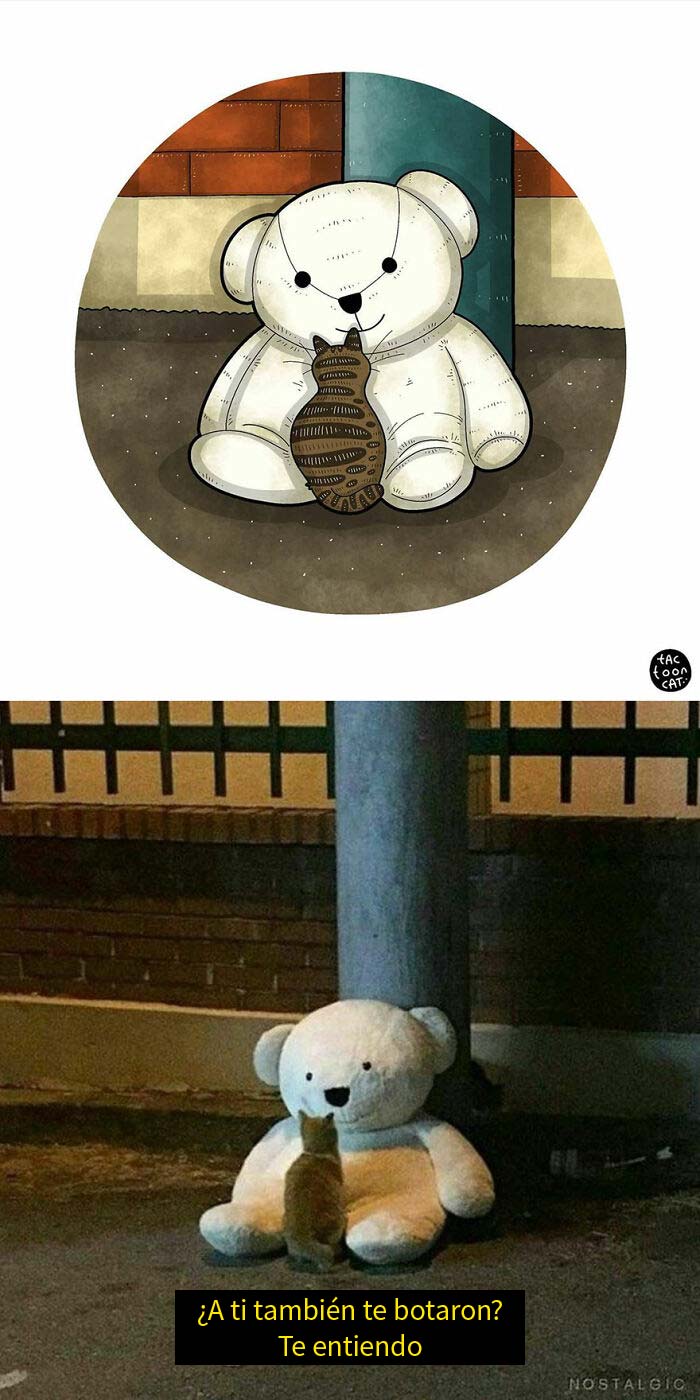 40 Of The Funniest Internet-Famous Cat Pics Get Illustrated By Tactooncat (New Pics)
