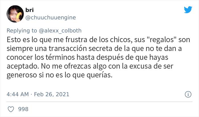 Este chico exigió a una chica que le devolviera 35$ después de que sus citas no llegaran a nada