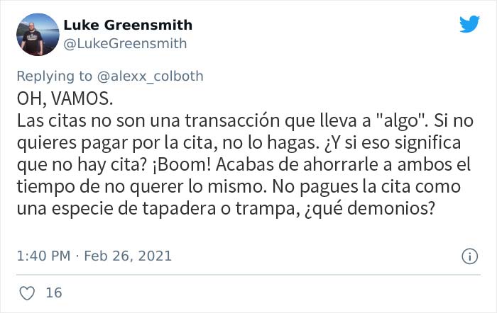 Este chico exigió a una chica que le devolviera 35$ después de que sus citas no llegaran a nada