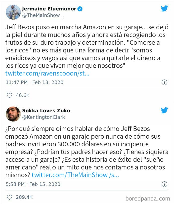 Bezos recibió un pequeño préstamo de 300 mil de sus padres y un millón de dólares de sus familiares en 1995