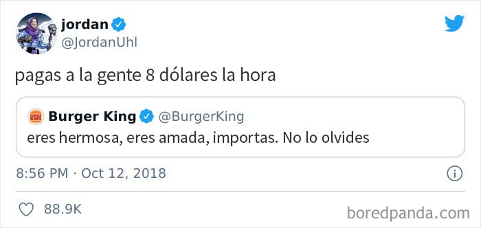 Ese día, el equipo de relaciones públicas de Burger King aprendió una valiosa lección sobre Twitter