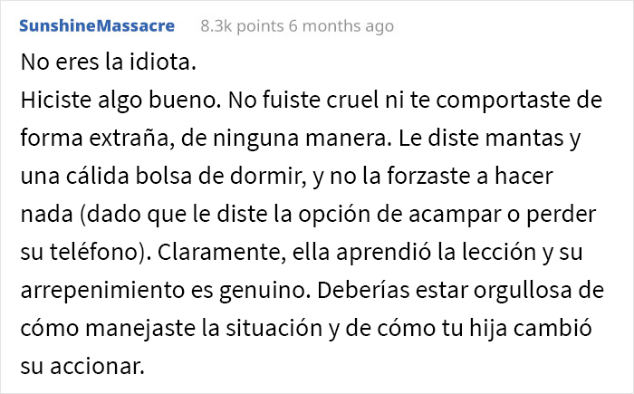 Esta mamá preguntó si era mala madre por hacer que su hija de 14 años durmiera afuera durante el invierno, luego de ver cómo le había gritado a un indigente sin razón