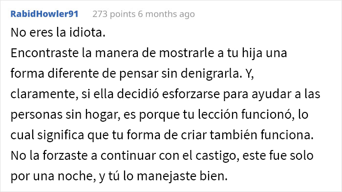 Esta mamá preguntó si era mala madre por hacer que su hija de 14 años durmiera afuera durante el invierno, luego de ver cómo le había gritado a un indigente sin razón