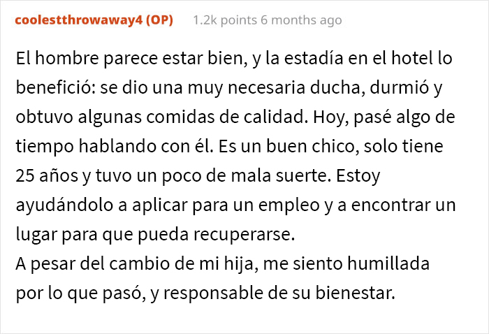 Esta mamá preguntó si era mala madre por hacer que su hija de 14 años durmiera afuera durante el invierno, luego de ver cómo le había gritado a un indigente sin razón