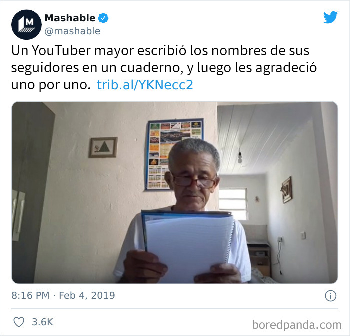 Me hizo sonreír
