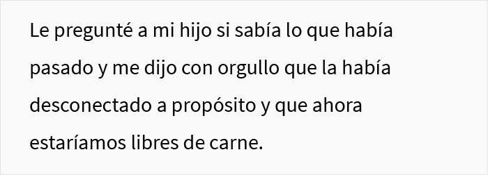 Este padre hace que su hijo vegetariano tenga que lidiar con un congelador lleno de carne podrida que el hijo desconectó a propósito para echarla perder