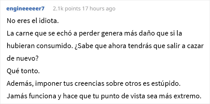 Este padre hace que su hijo vegetariano tenga que lidiar con un congelador lleno de carne podrida que el hijo desconectó a propósito para echarla perder