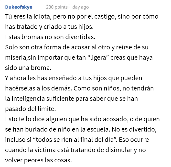 Las opiniones de la gente están divididas por el castigo que estos padres impusieron a su hija, obsesionada con TikTok, luego de que una “broma” haya salido mal