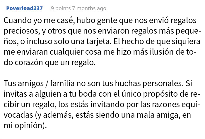 Esta novia "bridezilla" intenta avergonzar a una invitada por un regalo de boda de 10$, pero quien resulta humillada es ella