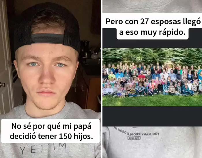 Este chico comparte cómo es vivir con 27 madres y 150 hermanos
