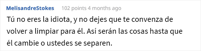 Esta mujer dejó de limpiar para enseñarle una lección a su novio, y él se molestó al instante