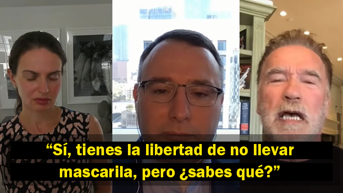 Arnold Schwarzenegger acalla a los antimascarillas con esta analogía y explica qué es la "verdadera libertad"