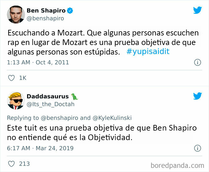 Ben escucha a Mozart, es tan peculiar