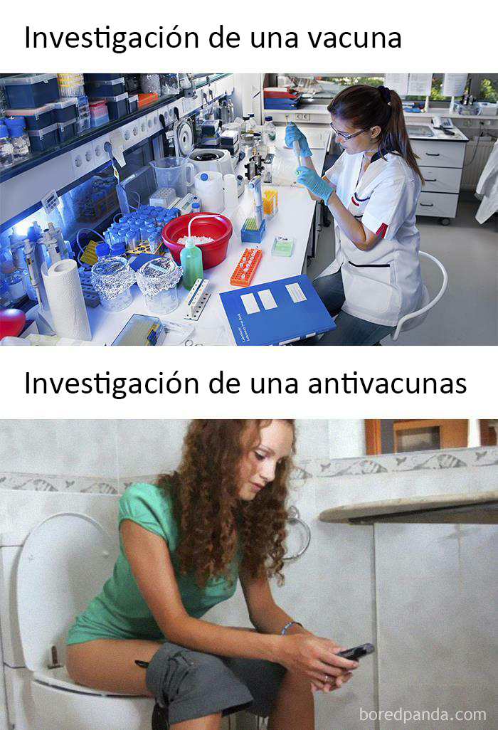 Los antivacunas son como "¡Investiga un poco!"