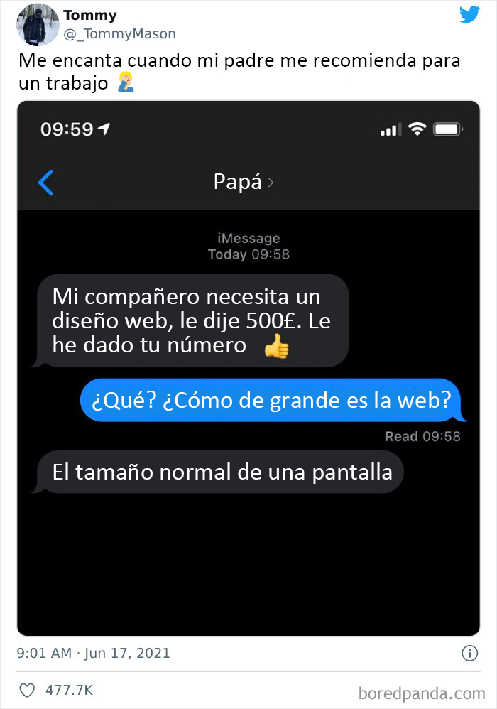 El tamaño normal de una pantalla