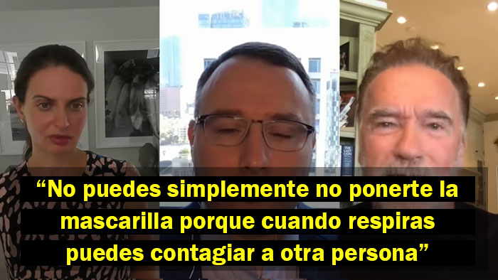 Arnold Schwarzenegger acalla a los antimascarillas con esta analogía y explica qué es la "verdadera libertad"