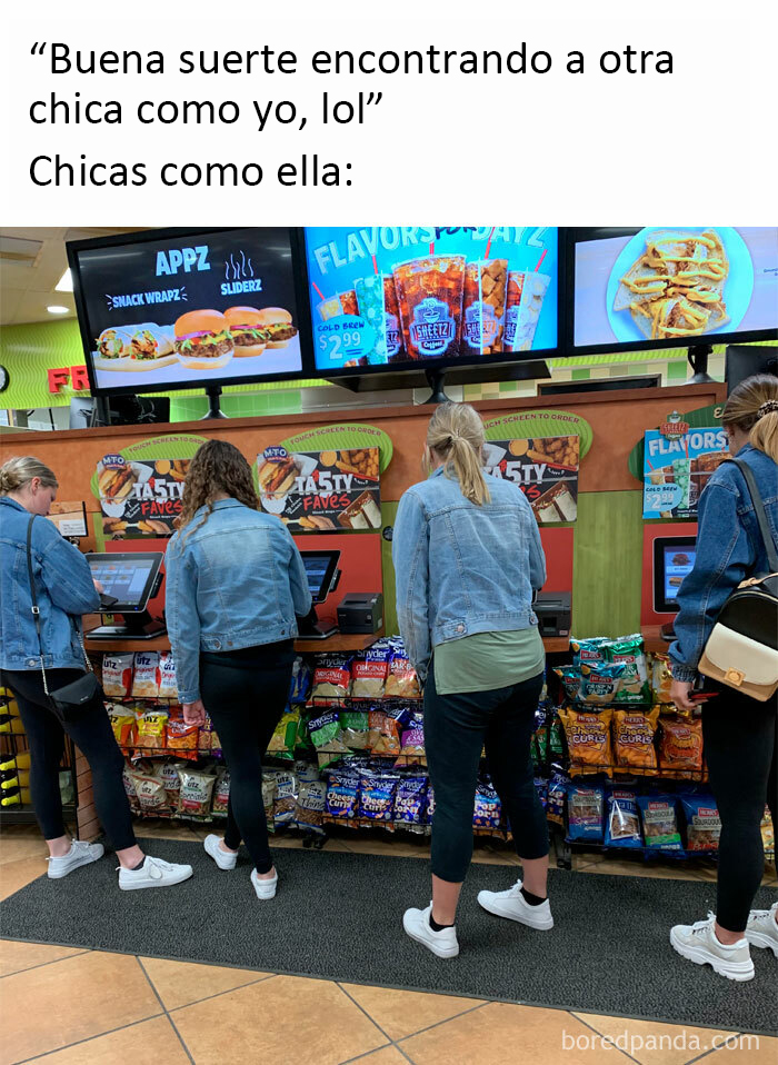 Mi hermana publicó esto en Facebook. Ella definitivamente también viste así
