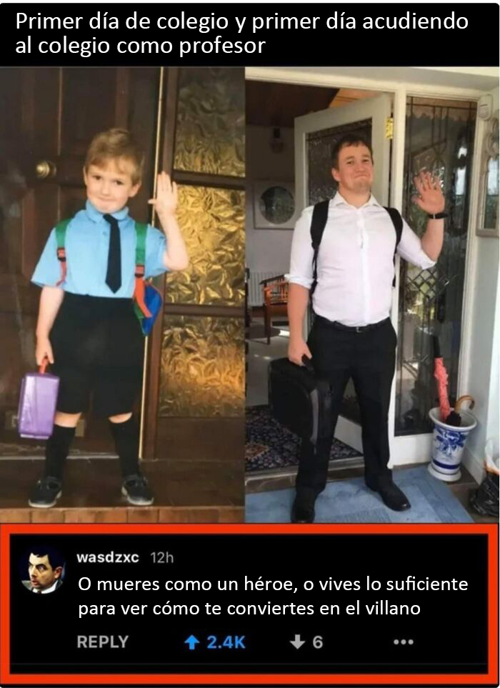 Cuando el estudiante le lanza al profesor la carta de cambio de sentido del UNO
