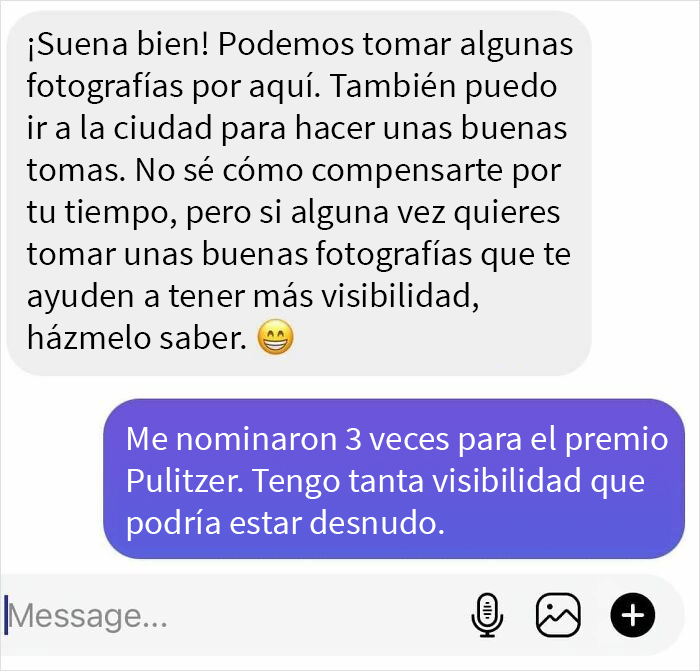 Mi padre es fotógrafo, este es su cliente más reciente