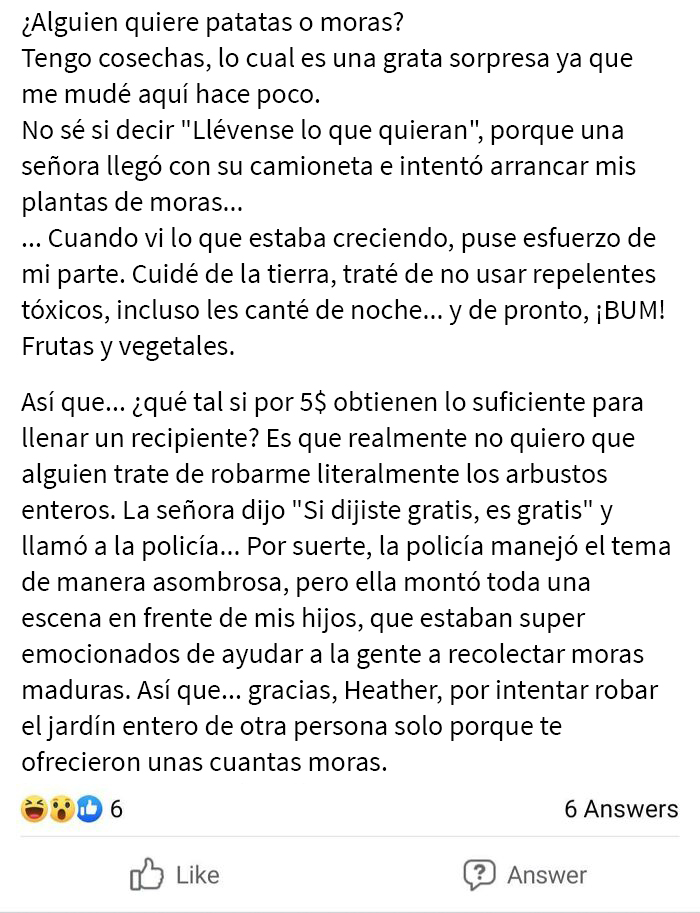 Esto estaba en una de las páginas de mi mamá, no puedo creer que fue en mi ciudad y que este tipo de personas realmente exista, me enferma de solo pensarlo