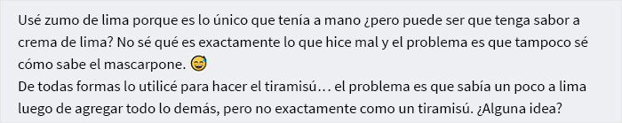 Cambié el limón por lima y ahora la crema sabe a lima, ¿qué es lo que hice mal?