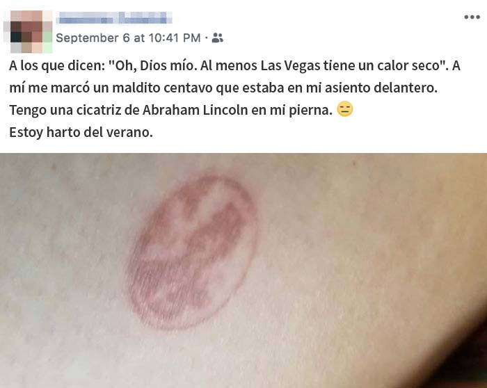 Es sólo un calor seco