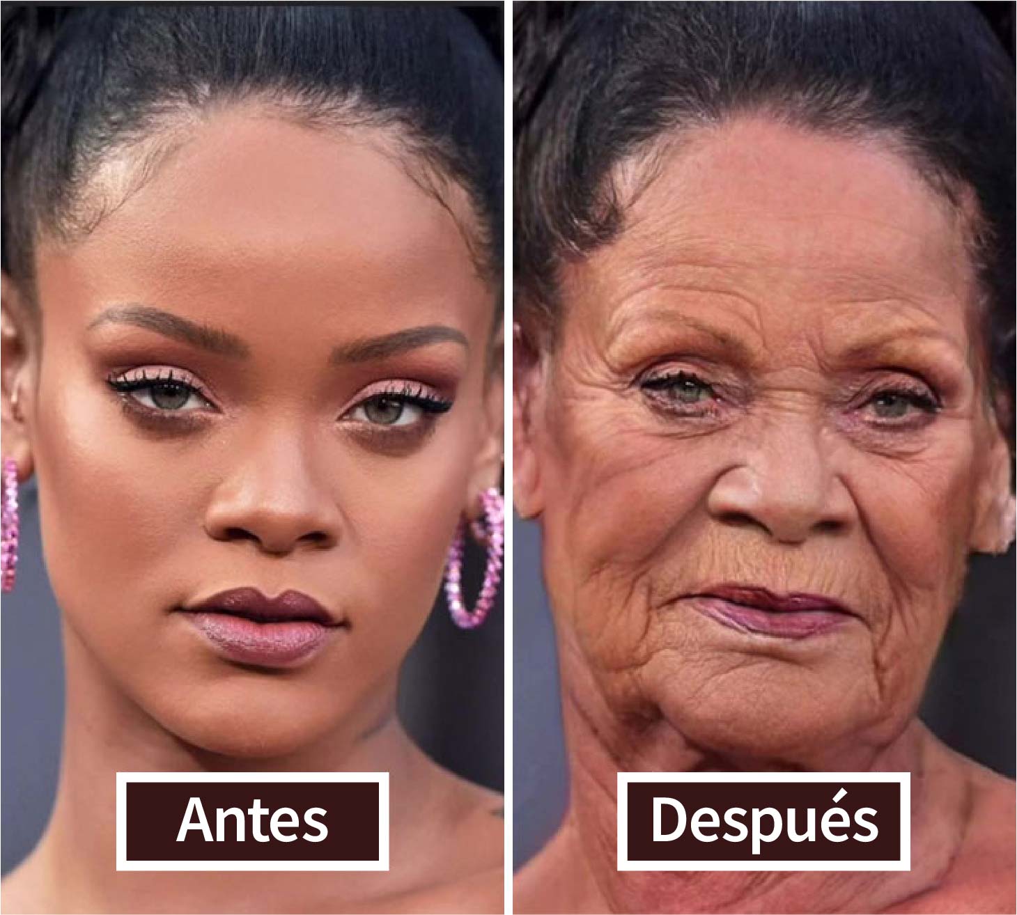 27 Fotos que muestran cómo se verán los famosos dentro de 40 años si envejecen como la gente común