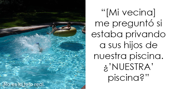 Esta mujer se cansó de que los hijos de su vecina usaran su piscina sin invitación previa, así que construyó una cerca que enfureció a la madre