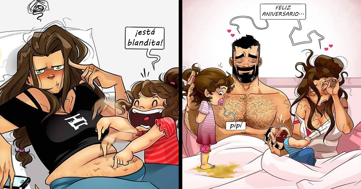 La familia Devir da la bienvenida a su hijo al mundo, y muestran cómo les va en 16 divertidos cómics