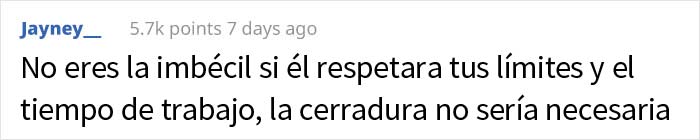 Este marido desempleado no deja de interrumpir con peticiones y tareas a su esposa mientras trabaja, así que ella instala una cerradura, desatando un drama familiar