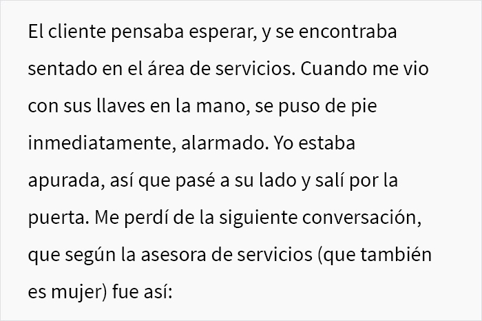 Este cliente acudió a un taller de reparación de automóviles y se puso en ridículo al decir que no quería que una “chica” tocara su coche