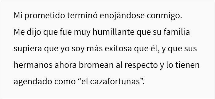 La suegra de esta mujer la presionó para que firmara un acuerdo prenupcial y ella acabó “avergonzando” a su futuro marido al anunciar que tiene mucho más dinero que él