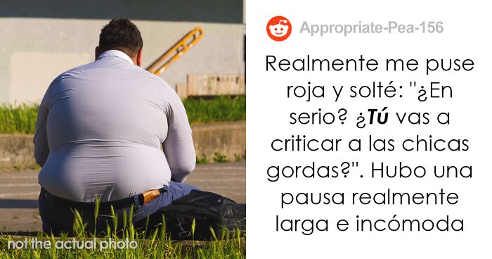 Esta mujer insulta a su novio obeso después de que éste hiciera comentarios sexistas y gordofóbicos sobre otras mujeres