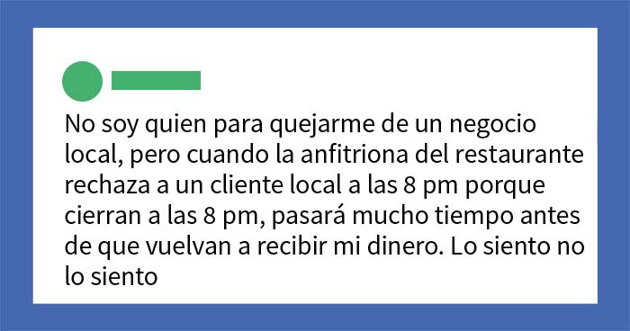 Esta ‘Karen’ se enfadó porque un restaurante de pueblo no la quiso atender tras la hora de cierre, y los vecinos se burlan de ella