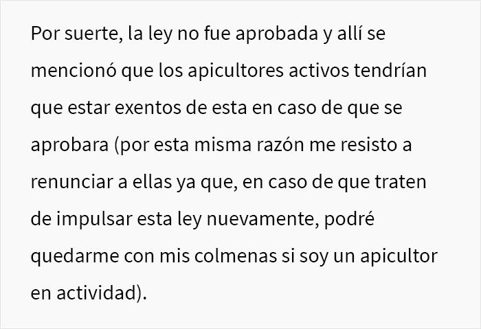 Este vecindario planta cara a un apicultor después de que se negara a renunciar a su pasatiempo por el bien de un niño alérgico a las abejas