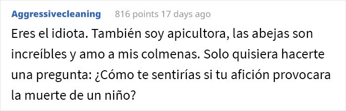 Este vecindario planta cara a un apicultor después de que se negara a renunciar a su pasatiempo por el bien de un niño alérgico a las abejas