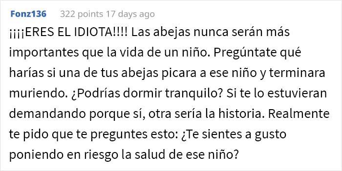 Este vecindario planta cara a un apicultor después de que se negara a renunciar a su pasatiempo por el bien de un niño alérgico a las abejas