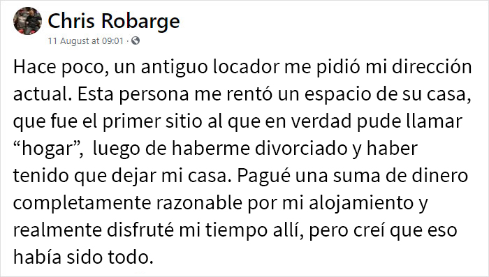 Este hombre compartió una increíble historia sobre su casero tras recibir un cheque de $2.500 por “su parte” de la venta de la casa