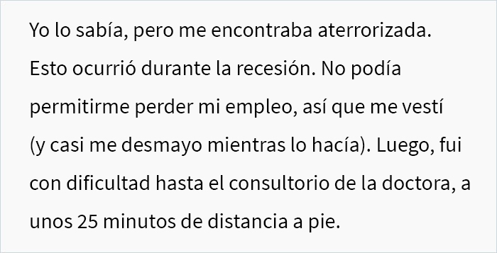 Esta doctora escribió “una nota muy pasivo-agresiva” para darle a una empleada 2 semanas de baja laboral en lugar de 2 días, luego de que su gerente amenazara con despedirla